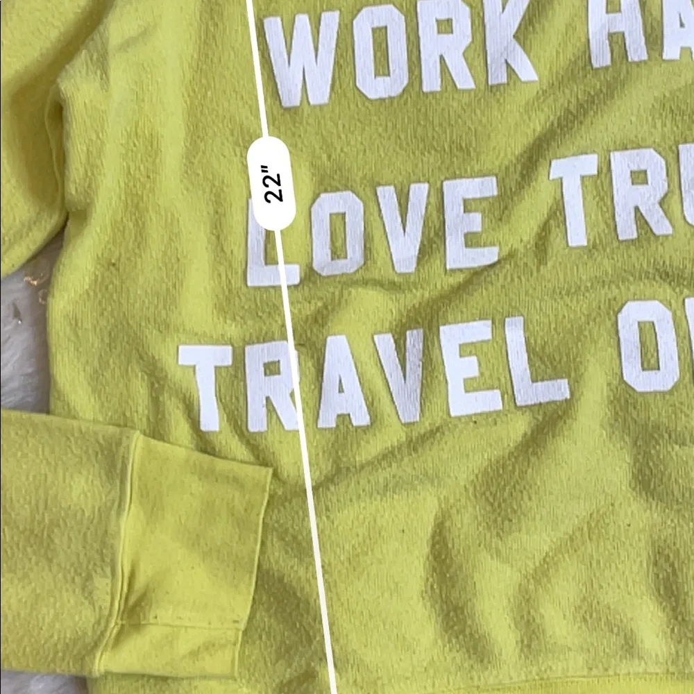 Wildfox Nevada Mantra Jumper Acid Yellow Long sleeve - Picture 5 of 5